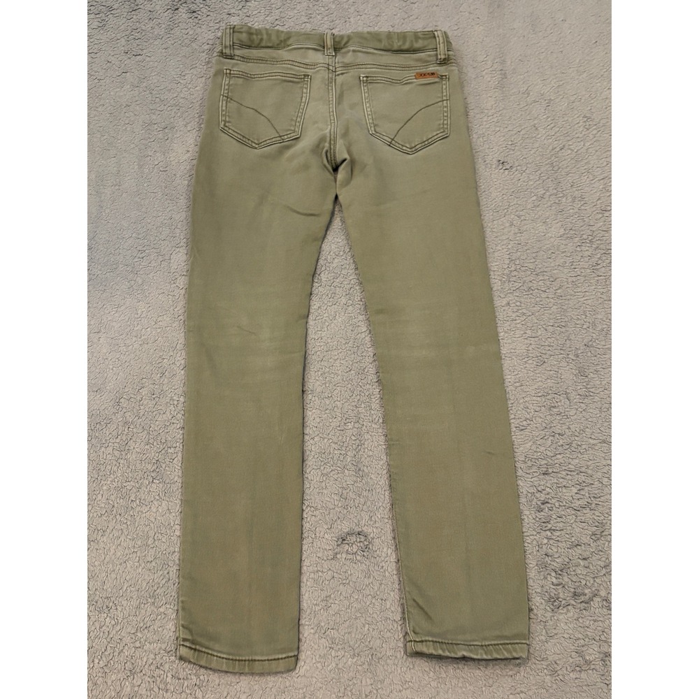 Joes Jeans Girls Size 12 Olive Green Skinny Moto Pants Adjustable Waist Zip - Picture 7 of 8